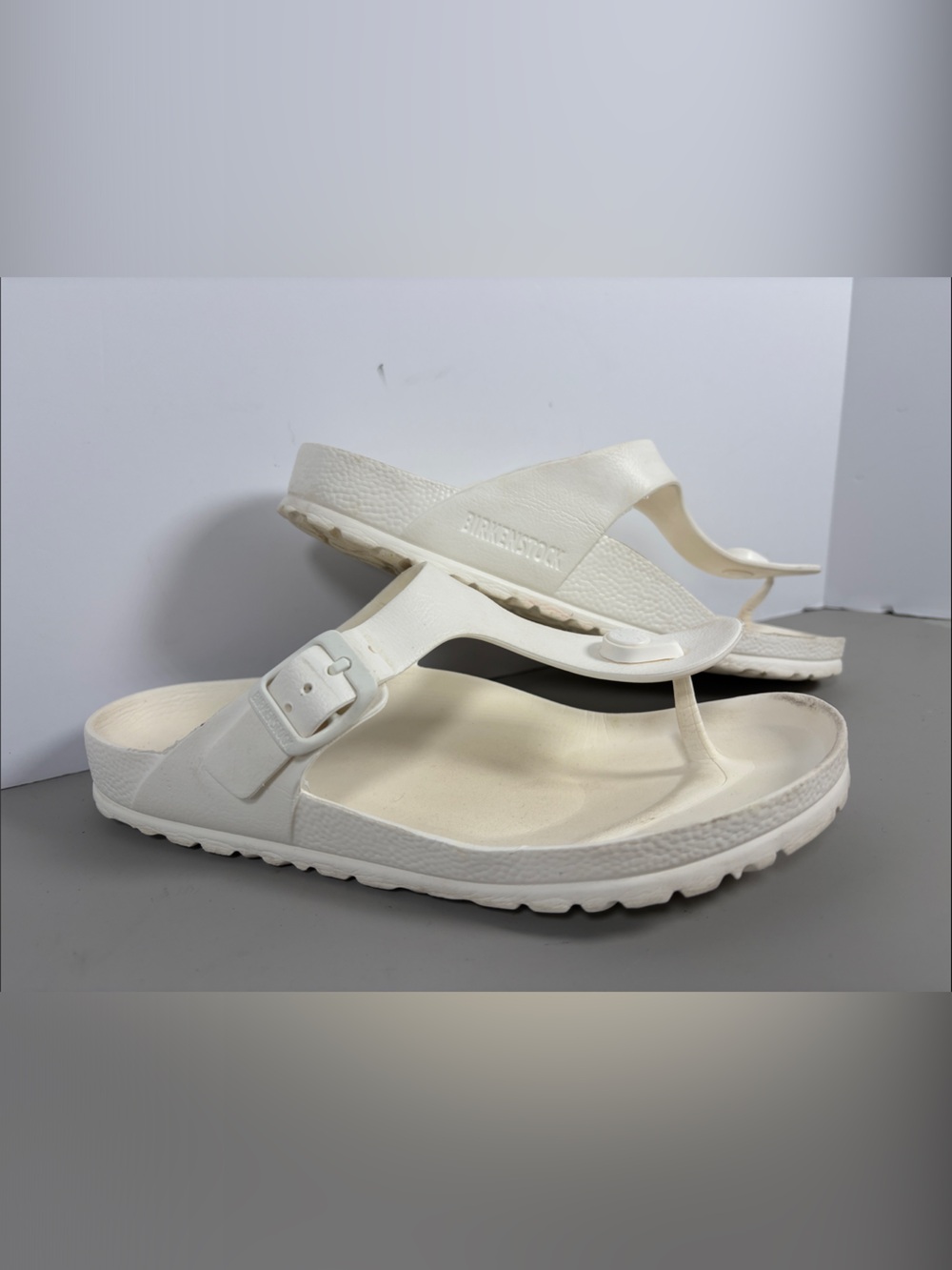 Birkenstock Gizeh EVA White Thong Sandals Women’s EU 37 US 6-6.5